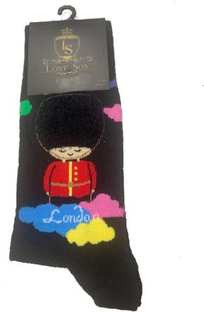 Flirt by R&B Mens New Designs Cotton Socks Funny Fancy London Novelty Casual Dress Socks (Guardsman)