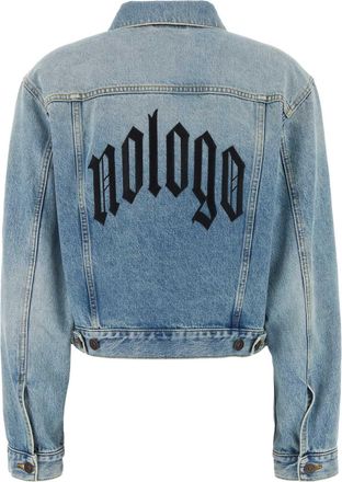 Balenciaga Womens Jacket Blue Cotton