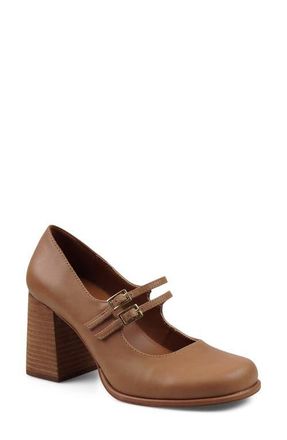 Artisan by Zigi Lazio Mary Jane Pump in Tan Leather at Nordstrom, Size 11