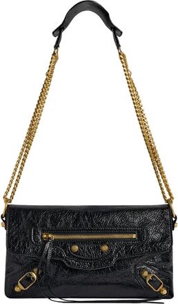 Balenciaga Le City Clutch - Dames - Tassen - Zwart - Maat: ONE Size Leer