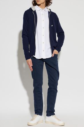 Eleventy Tapered Leg Jeans, Mens, Navy Blue