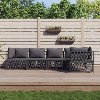 vidaXL Furniture Limited - Juego De Muebles De Jard&iacute;n 5 Pzas Con Cojines