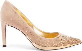 Giuseppe Zanotti Virgyn 85mm leather pumps - women - Calf Suede/Calf Leather/Calf Leather - 39 - Neutrals