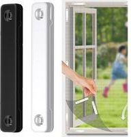 OEM Juego De 12 Imanes Para Mosquiteras - No Requiere Taladrar - Material Abs - Blanco Y Negro - Tama&ntilde;o 7,5 Cm X 1 Cm (12 Unidades)