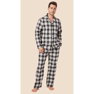 The Cats Pajamas Luxe Pima Pajama Print Set in Denmark at Nordstrom, Size X-Large