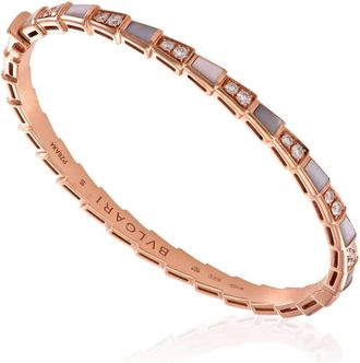 Bulgari Serpenti Viper Rose Gold Bracelet, Size M