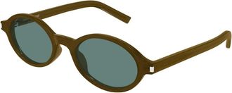 Saint Laurent SL 751 Jeanne Zonnebril - Dames - Zonnebrillen - Bruin - 50 MM - Nylon - Accessoires
