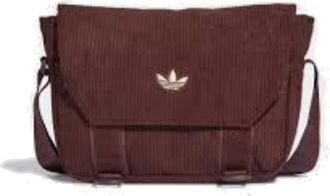 adidas Original NEXT Corduroy Messenger Bag Brown IQ3519