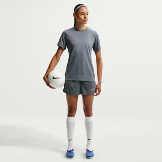 Nike Womens Academy Dri-FIT 4 Soccer Shorts in Grey | II7582-084