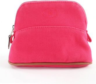 Herm&egrave;s Pink Cotton Elastane Polyamide Pouch (Pre-Owned)