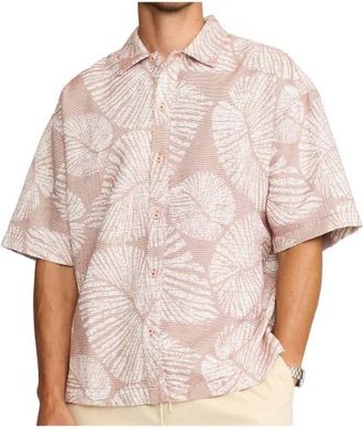 Revolution Oversize Short-Sleeved Shirt Hemd f&uuml;r Herren | rosa