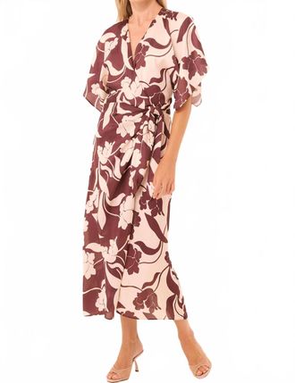 Misa Hadassa Dress In Chocolate Flora Mix