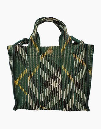 Burberry Womens Burberry Mini Knitted Tote - Ivy