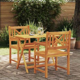 vidaXL Silla De Jard&iacute;n 2 Pcs Marr&oacute;n 56 X 56 X 90 Cm Vidaxl