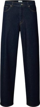 Selected Broeken - Heren - Loose Fit Jeans - Blauw - W34 - Jeans