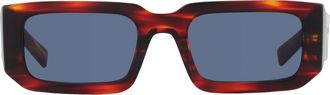 Prada Dark Blue Rectangular Mens Sunglasses PR 06YS 17R06A 53