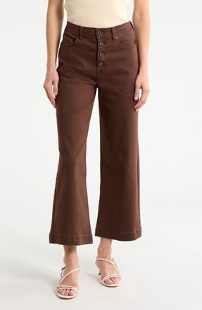Scotch & Soda The Wave High Waist Crop Wide Leg Jeans in Deep Mahogany at Nordstrom Rack, Size 26