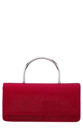 Nina Luca Top Handle Clutch in Cherry Red at Nordstrom