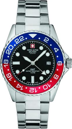 Swiss Alpine Military GMT Analog Quarz 7052.1131 - Heren - Accessoires - Grijs - Maat: ONE Size