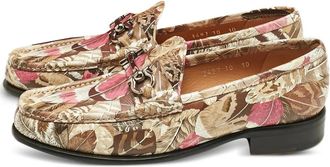 Ferragamo Mocassini con stampa - Marrone