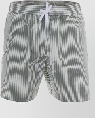 Lacoste swim shorts nylon silk striped pattern