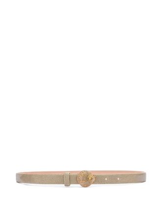 Roberto Cavalli shell-shaped buckle belt - women - Calf Leather - 90 - Neutrals
