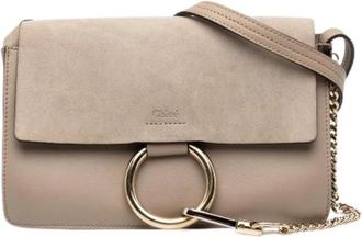 Chlo&eacute; Pre-owned Faye Crossbody - Dames - Vintage Schoudertas - Beige - ONE Size - Leer - Vintage