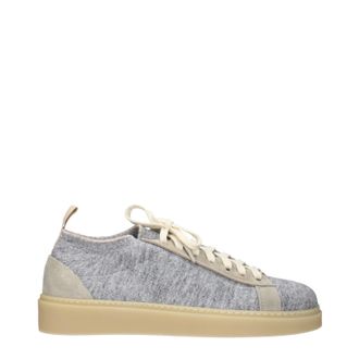 Eleventy Elf M&auml;nners Sneakers Stoff Grau/Beige