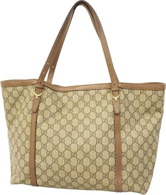Gucci Brown Pvc Tote Bag (Pre-Owned)
