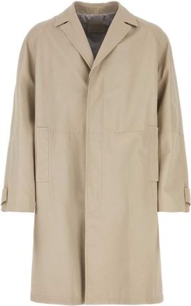 Prada Sand nappa leather coat