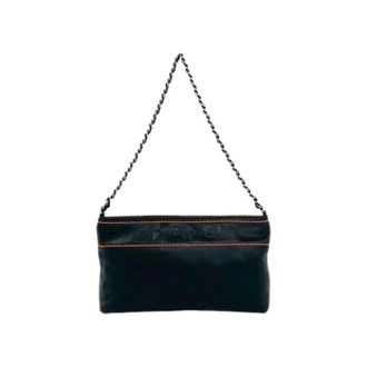 Chanel Pre-owned Shoulder Bags, female, Black, Size: ONE SIZE Pre-owned Vintage Shoulder Bag