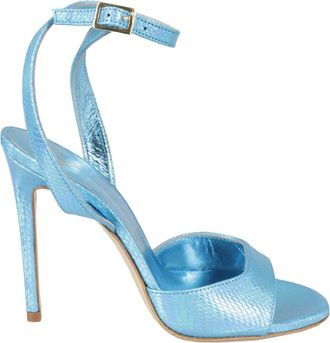 Giampaolo Viozzi Chic Sandal - Dames - Sandalen met hakken - Blauw - 37 EU - Leer - Schoenen