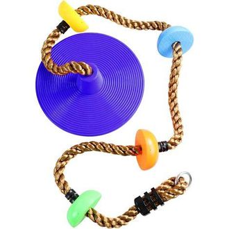 OEM Columpio Infantil De Exterior, Asiento De Cuerda Para Trepar De 2 M Para Ni&ntilde;os, Columpio Colgante De Jard&iacute;n Con Cuerda Ajustable, Placa De Suspensi&oacute;n 