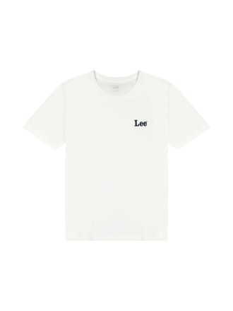 Lee T-Shirt LEE Lee T-Shirt Ss Small Logo Tee, Herren, Gr. L, weiss (wei&szlig;), Obermaterial: 100% Baumwolle CO., Shirts T-Shirt
