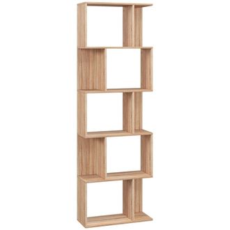 HOMCOM Librer&iacute;a 60x24x184.5 cm madera natural