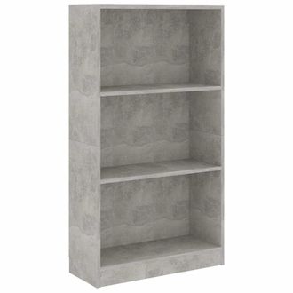 vidaXL Estanter&iacute;a De 3 Niveles Contrachapada Gris Hormig&oacute;n 60x24x109cm Vidaxl