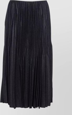 Alaia long pleated skirt elasticized waist design
