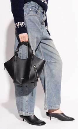 Loewe Hammock Flip Medium Shoulder Bag, Womens, Black