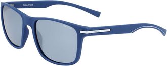 Nautica N3659SP 420 Mens Sunglasses Blue Size 55