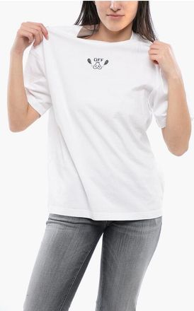 Off-white Crewneck T-Shirt BANDANA ARROW Embroidered size Xs