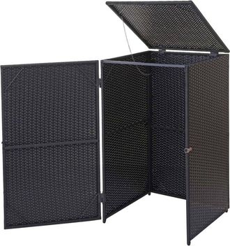 Hhg Hhg - Cubo De Basura 254, Cubo De Basura Cubo De Basura, Polirrat&aacute;n 120l, Negro