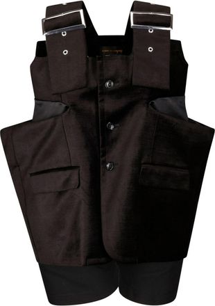 Comme Des Garçons Giacca con bottoni - Nero