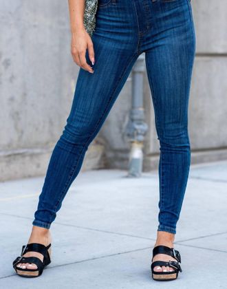 Judy Blue Kingsport High Rise Pull On Skinny Jegging In Denim