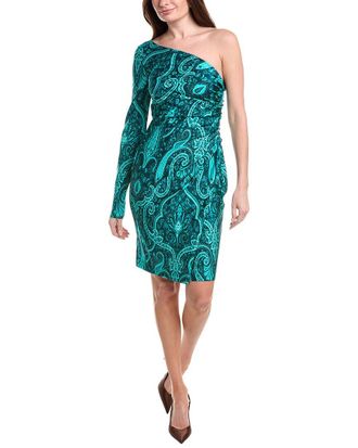 Etro One-Shoulder Wrap Dress