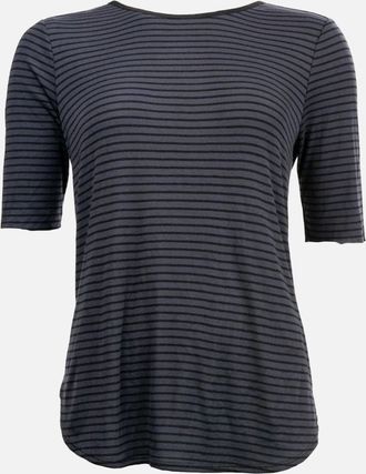 Maison Scotch Womens Maison Scotch S/S Zip Closure Womens Top - Combo B - Black - Size: 14