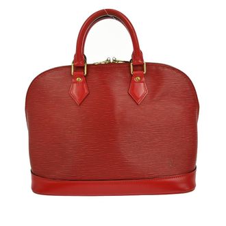 Louis Vuitton Alma Handbag Epi Leather Red Leather Handbag (Pre-Owned)