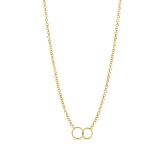 SHYMI Infinity Chain Necklace - 18K Gold-Filled, Lightweight 16 Everyday Style