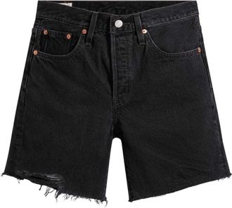 Levi's Dames/Dames 501 Mid Thigh Shorts (Zwart)
