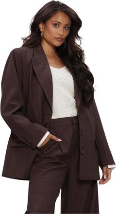 Gestuz GZlavana Blazer - Dames - Jassen - Bruin - Maat: XS Zijde