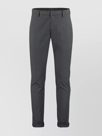 Dondup cotton straight-leg trousers